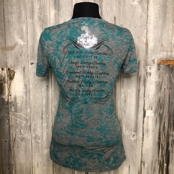 Harley Davidson vneck shirt - Picture 4 of 5